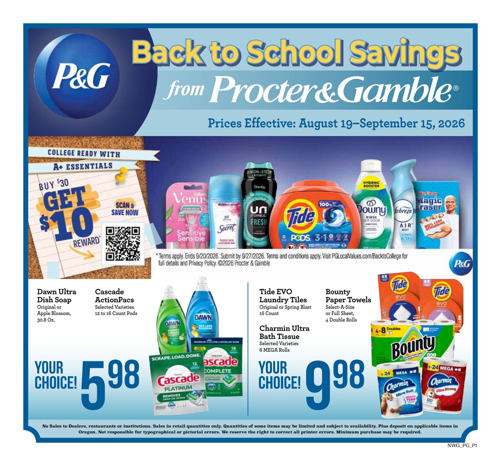 A & J Select Market Weekly Ad August 19 - September 15, 2026