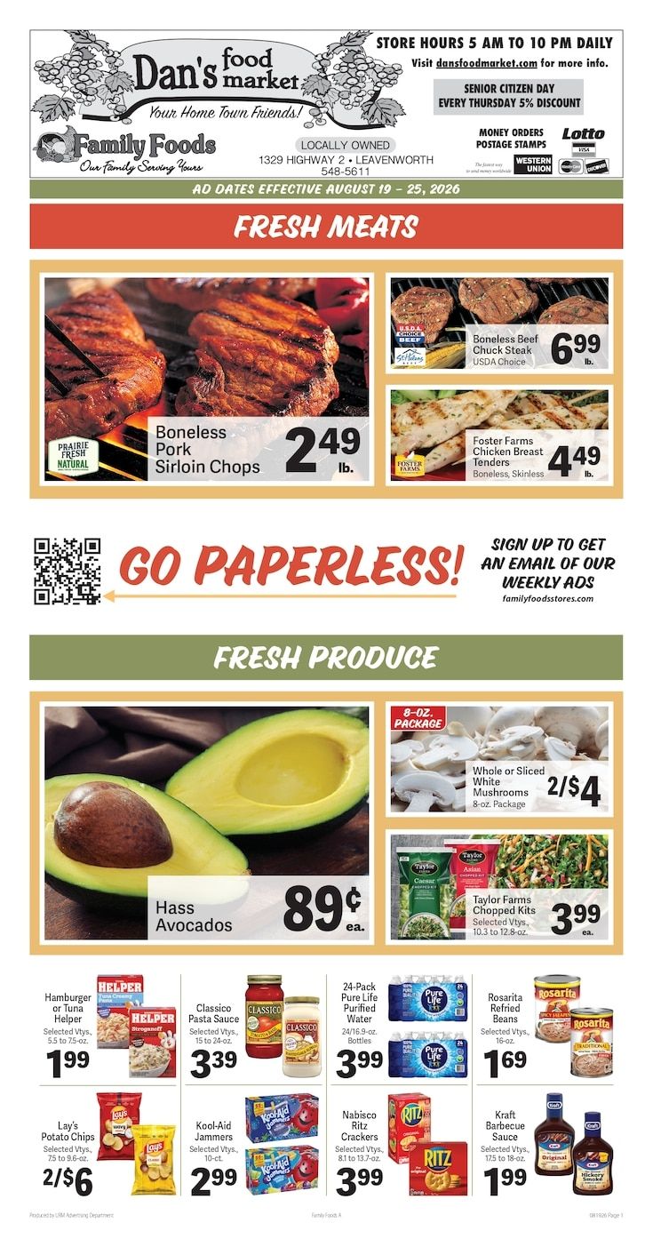 Dan's Food Market Weekly Ad August 19 - 25, 2026