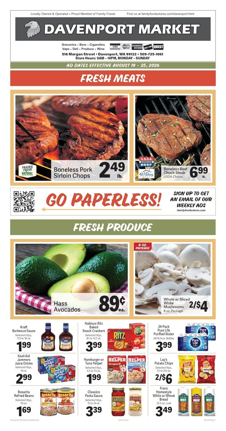 Davenport Market Weekly Ad August 19 - 25, 2026