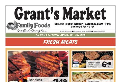 Grant's Family Foods Weekly Ad August 19 - 25, 2026