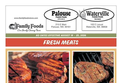 Palouse Family Foods Weekly Ad August 19 - 25, 2026