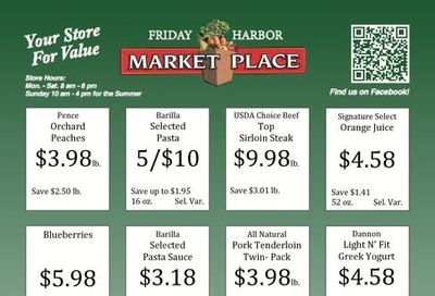 Friday Harbor Marketplace Weekly Ad August 19 - 25, 2026