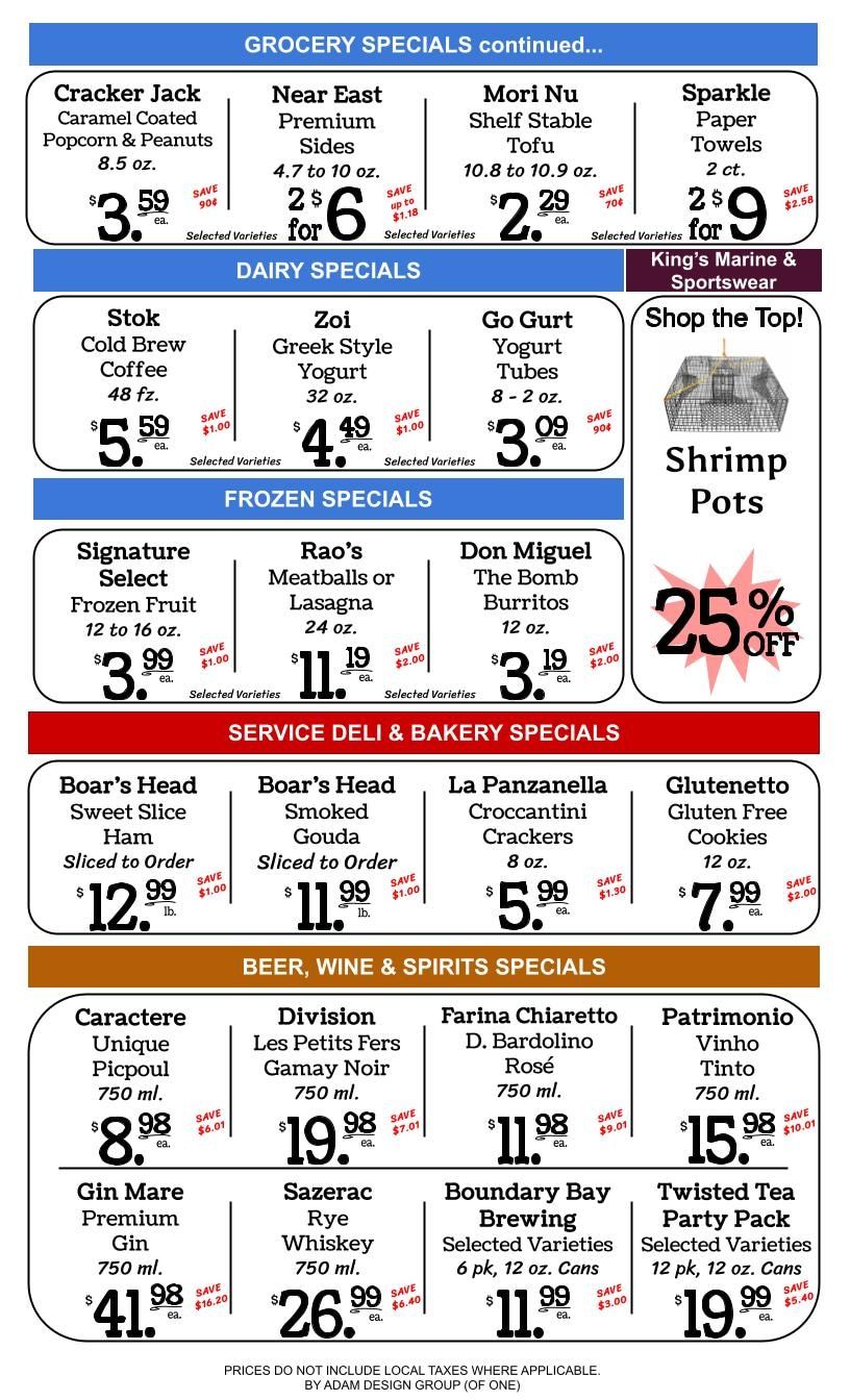 Kings Market Friday Harbor Weekly Ad August 19 - 25, 2026