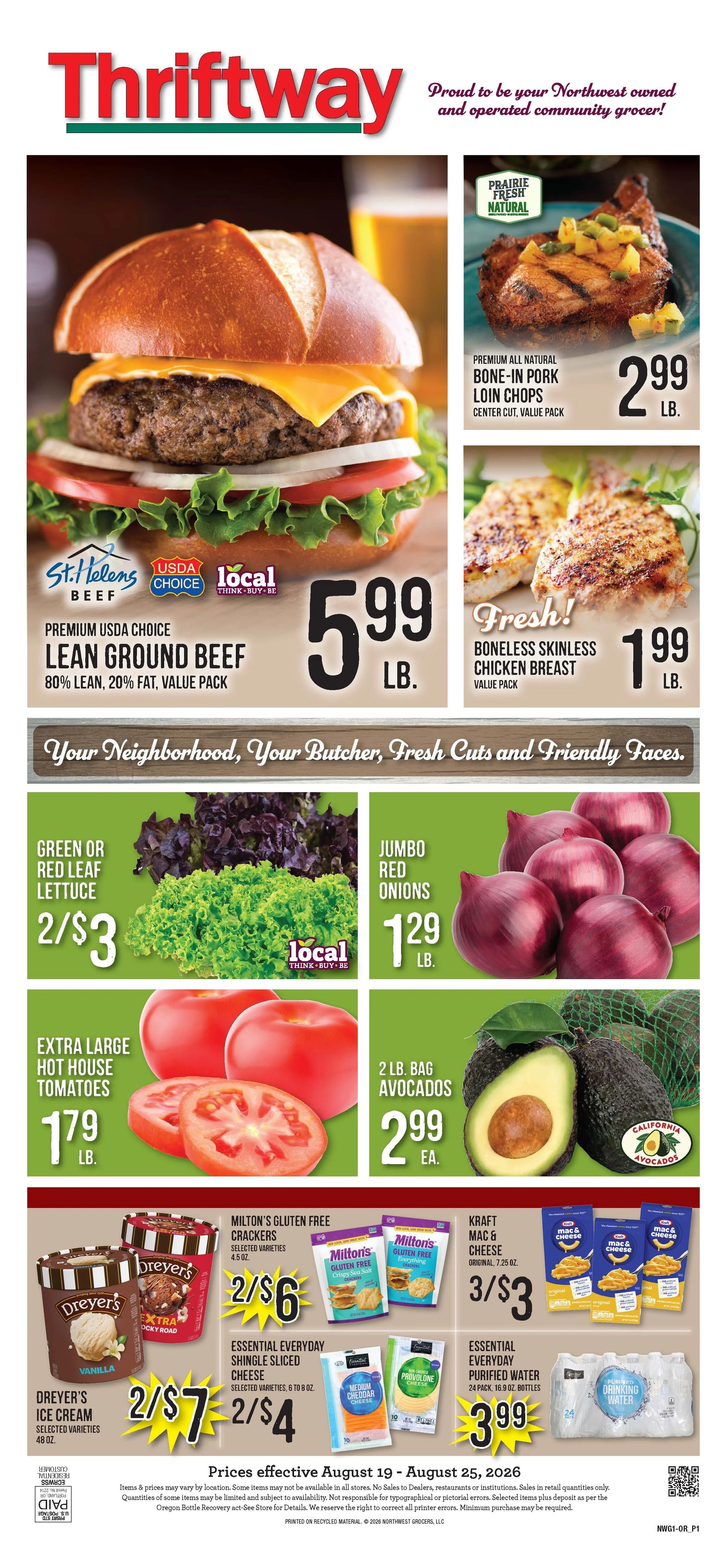 East County Thriftway Weekly Ad August 19 - 25, 2026