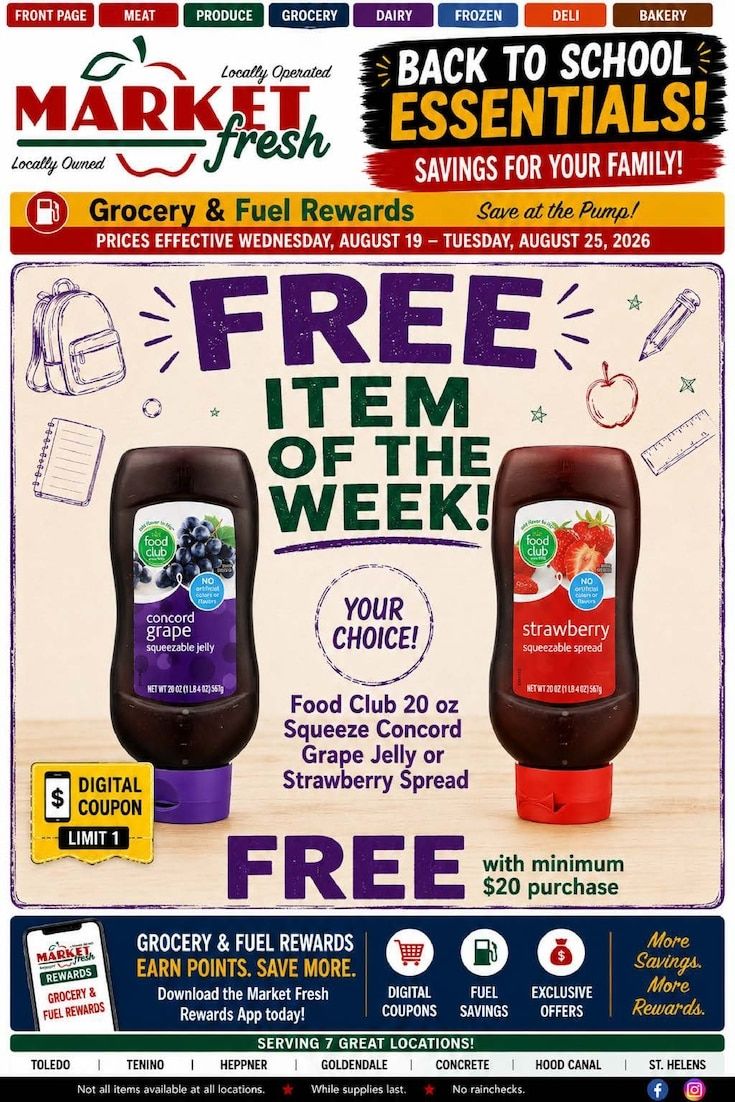 Goldendale Market Fresh Weekly Ad August 19 - 25, 2026
