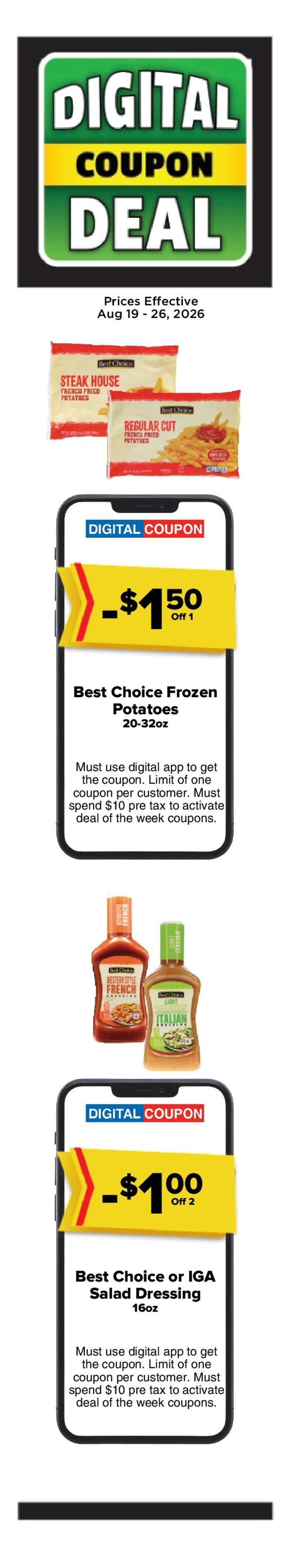 Brothers Market (Grundy Center, IA) Weekly Ad August 19 - 26, 2026
