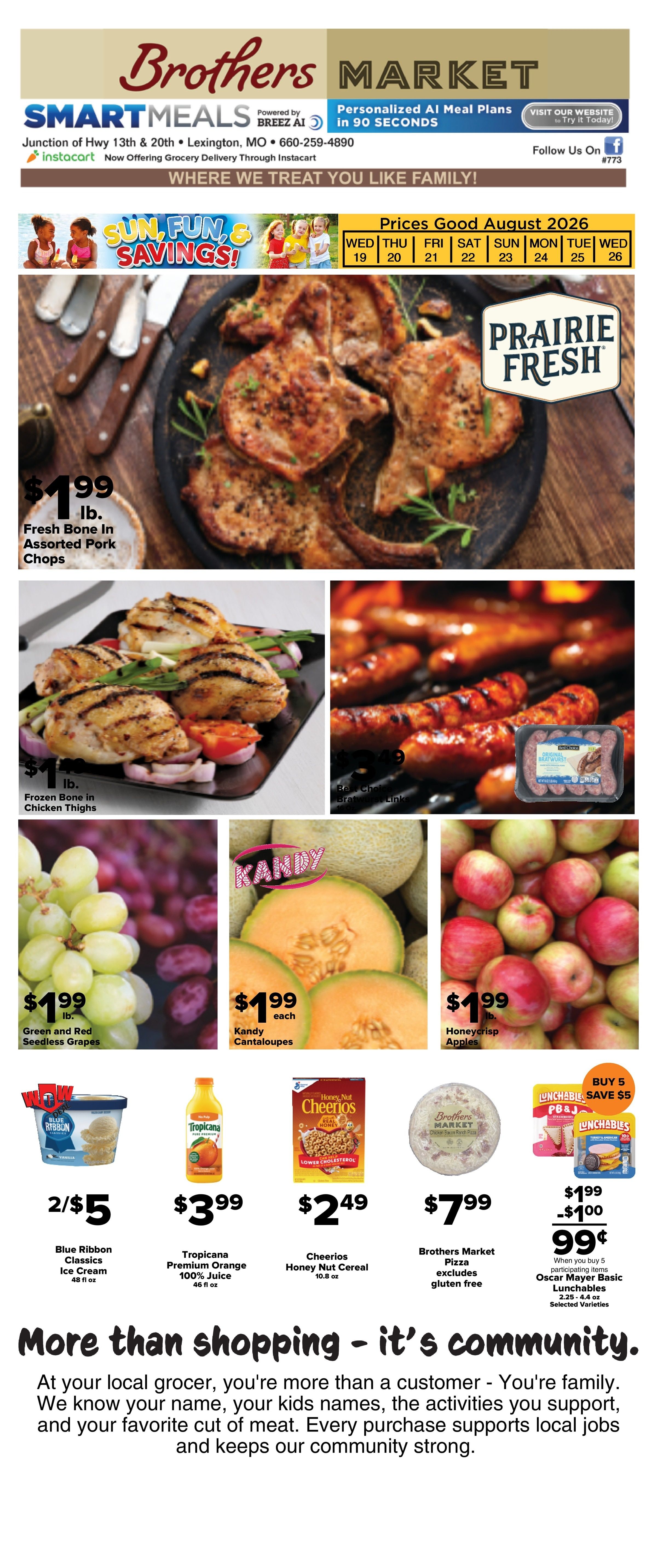 Brothers Market (Lexington, MO) Weekly Ad August 19 - 26, 2026