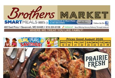 Brothers Market (Savannah, MO) Weekly Ad August 19 - 26, 2026