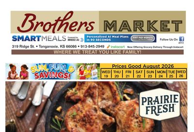 Brothers Market (Tonganoxie, KS) Weekly Ad August 19 - 26, 2026