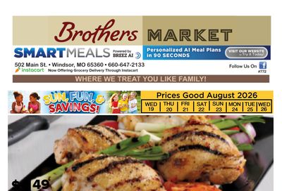 Brothers Market (Windsor, MO) Weekly Ad August 19 - 26, 2026