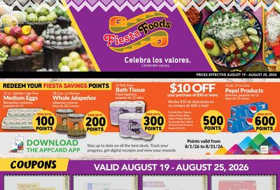 Fiesta Foods SuperMarkets Weekly Ad August 19 - 25, 2026