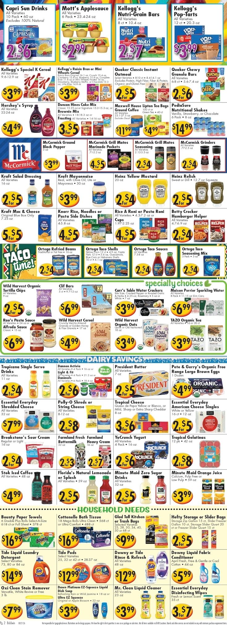 Ideal Food Basket (Baldwin, NY) Weekly Ad August 21 - 27, 2026