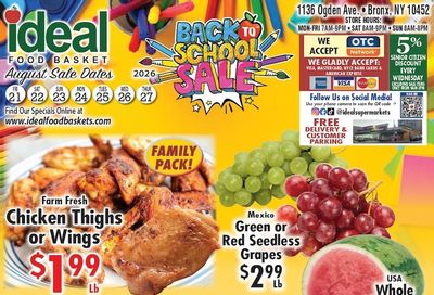 Ideal Food Basket (Bronx, NY) Weekly Ad August 21 - 27, 2026