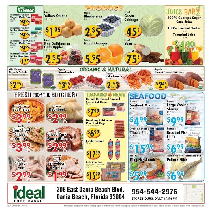 Ideal Food Basket (Dania Beach, FL) Weekly Ad August 19 - 25, 2026
