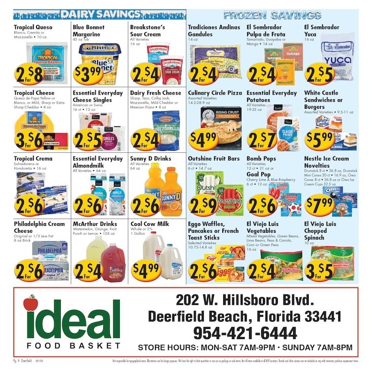 Ideal Food Basket (Deerfield Beach, FL) Weekly Ad August 19 - 25, 2026