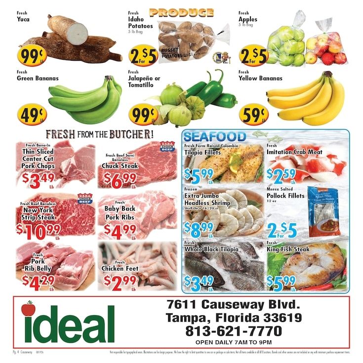 Ideal Food Basket (Tampa, FL) Weekly Ad August 19 - 25, 2026