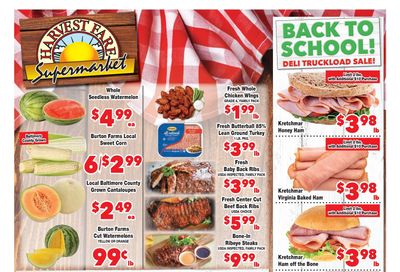 Harvest Fare (Fallston, MD) Weekly Ad August 19 - September 1, 2026