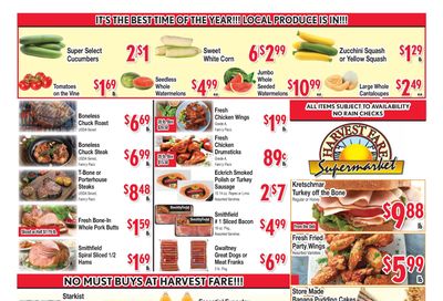 Harvest Fare (Maryland) Weekly Ad August 19 - September 1, 2026