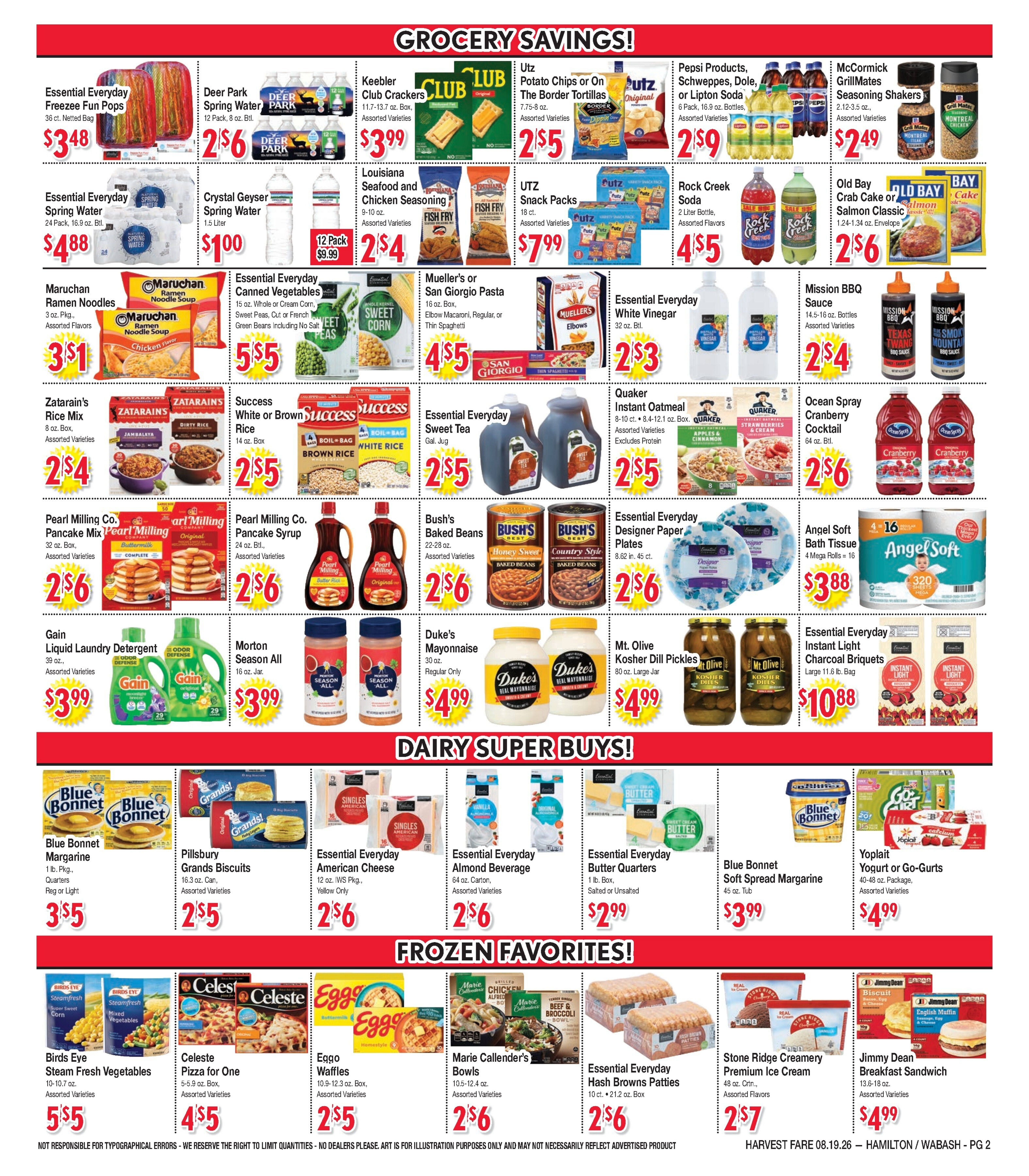 Harvest Fare (Maryland) Weekly Ad August 19 - September 1, 2026