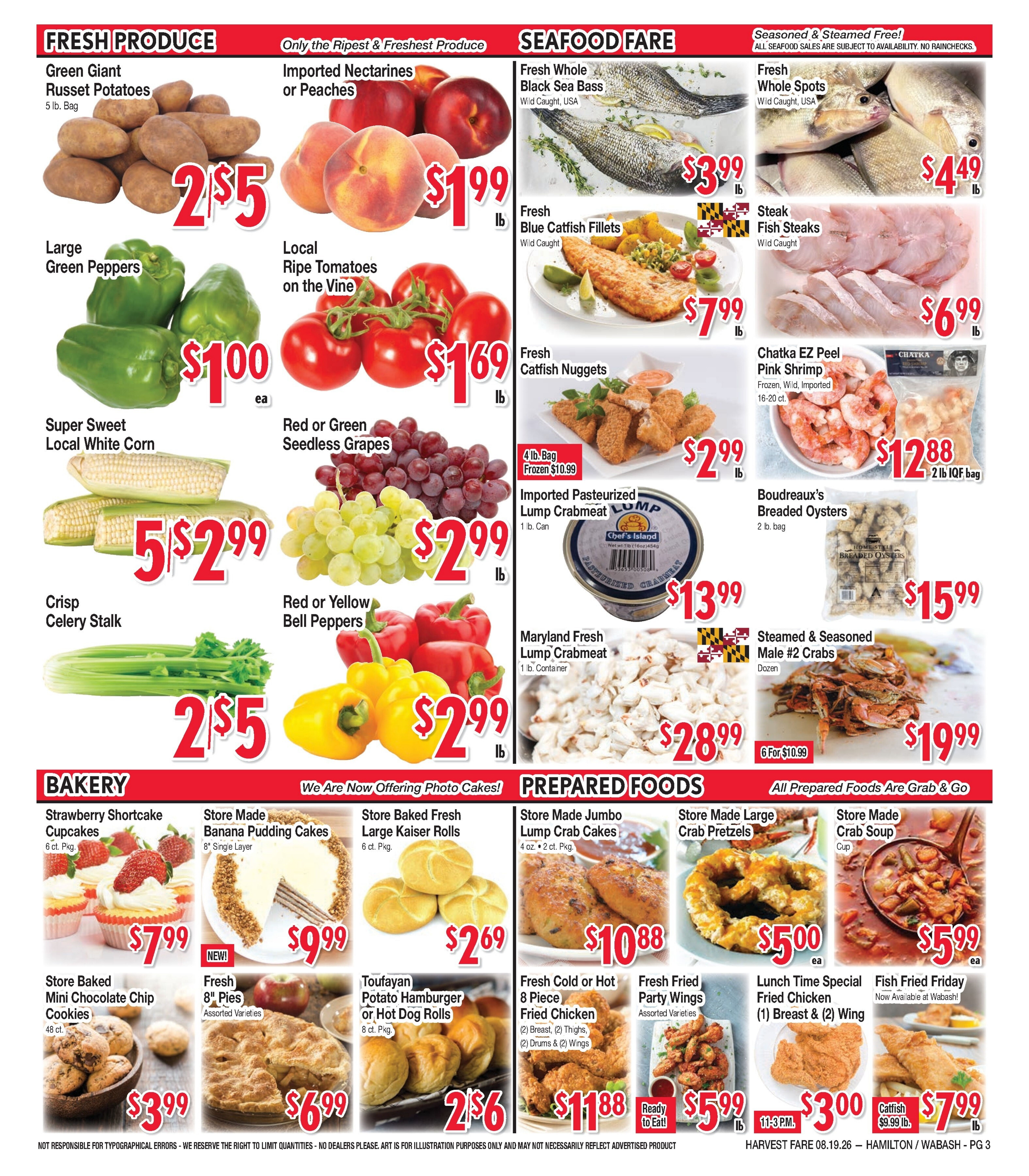 Harvest Fare (Maryland) Weekly Ad August 19 - September 1, 2026