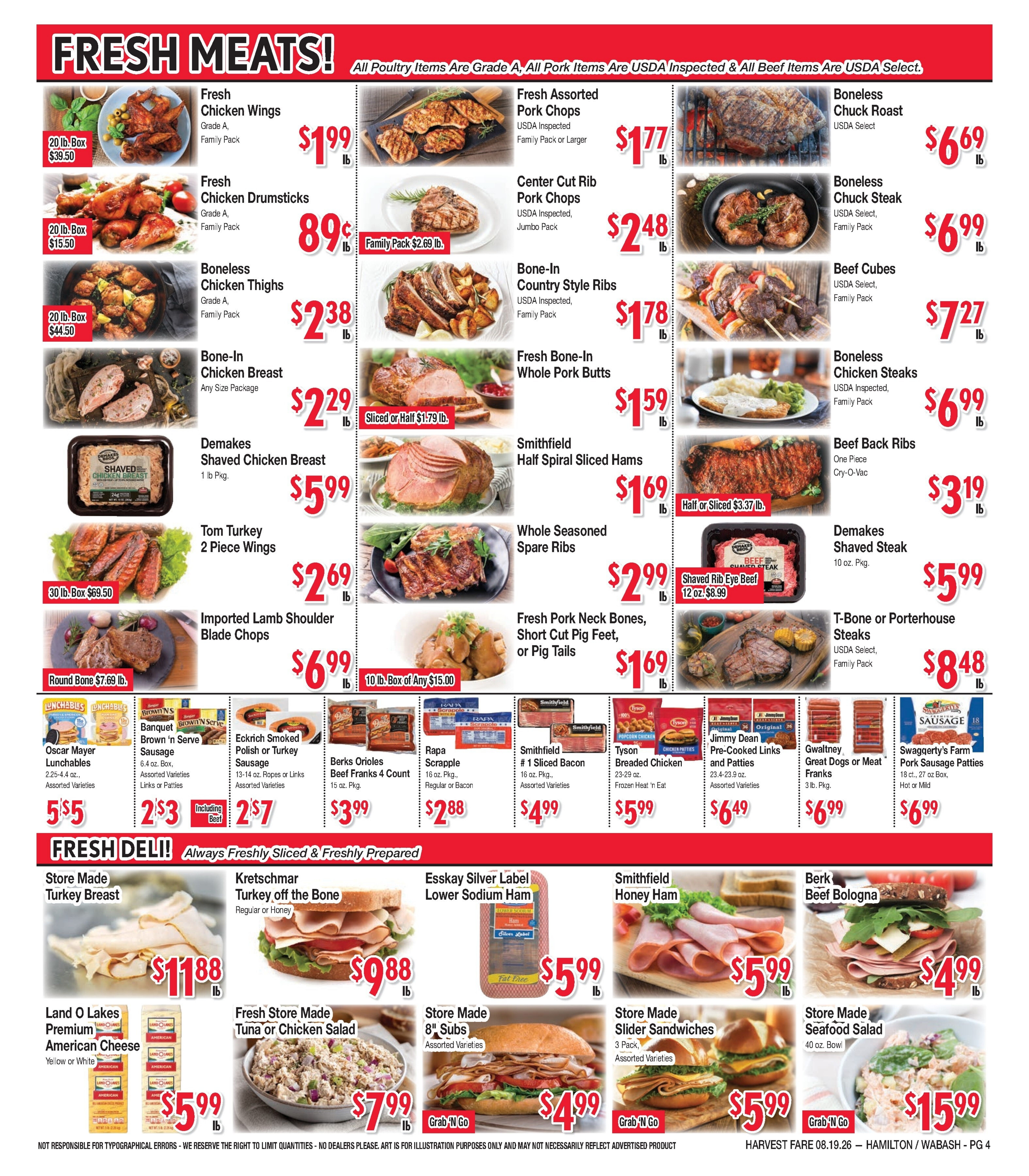 Harvest Fare (Maryland) Weekly Ad August 19 - September 1, 2026