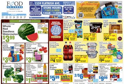 Food Universe (1559 Flatbush Avenue, Brooklyn, NY) Weekly Ad August 21 - 27, 2026