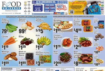 Food Universe (82 W. Kingsbridge Rd., Bronx, NY) Weekly Ad August 21 - 27, 2026