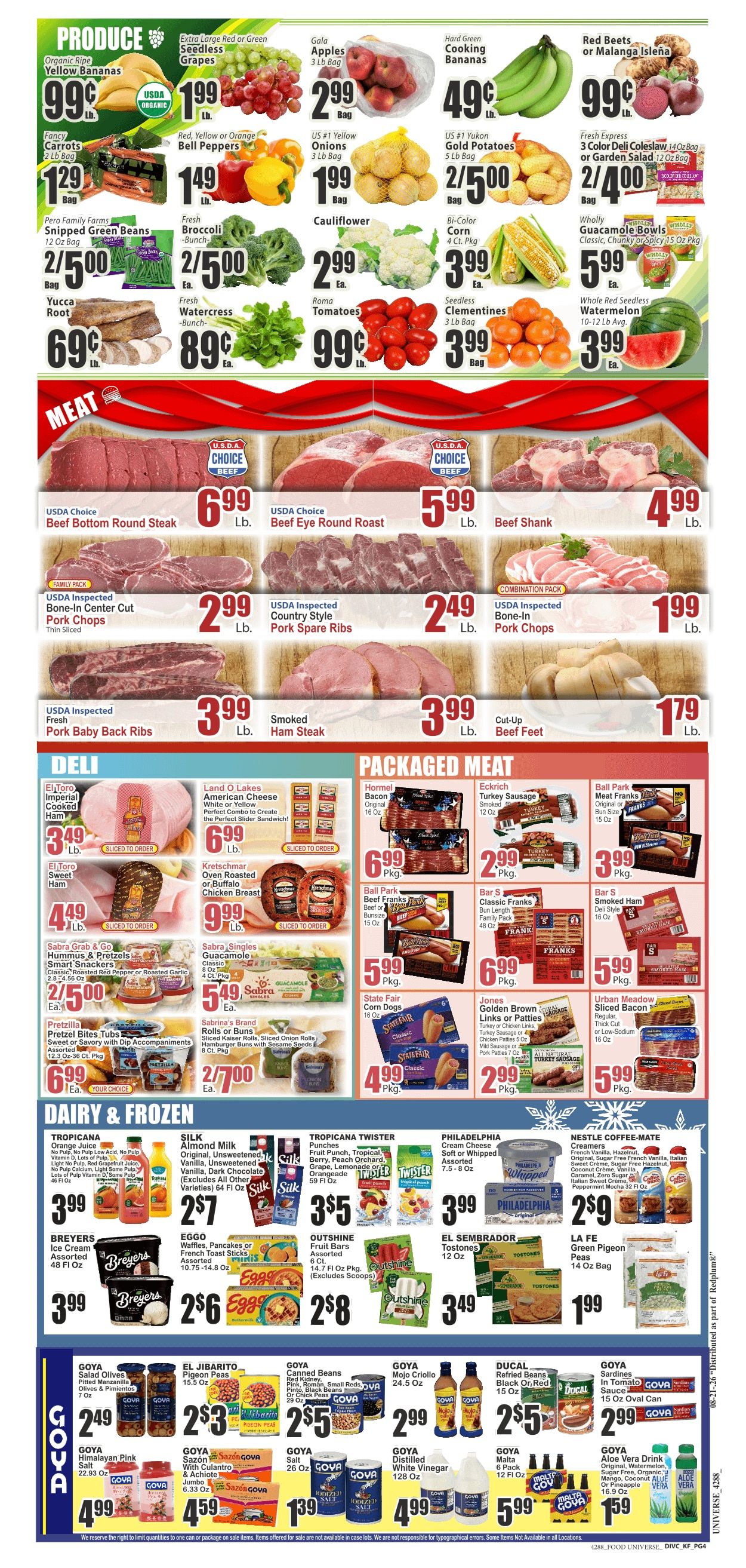 Food Universe (Lakeland, FL) Weekly Ad August 21 - 27, 2026