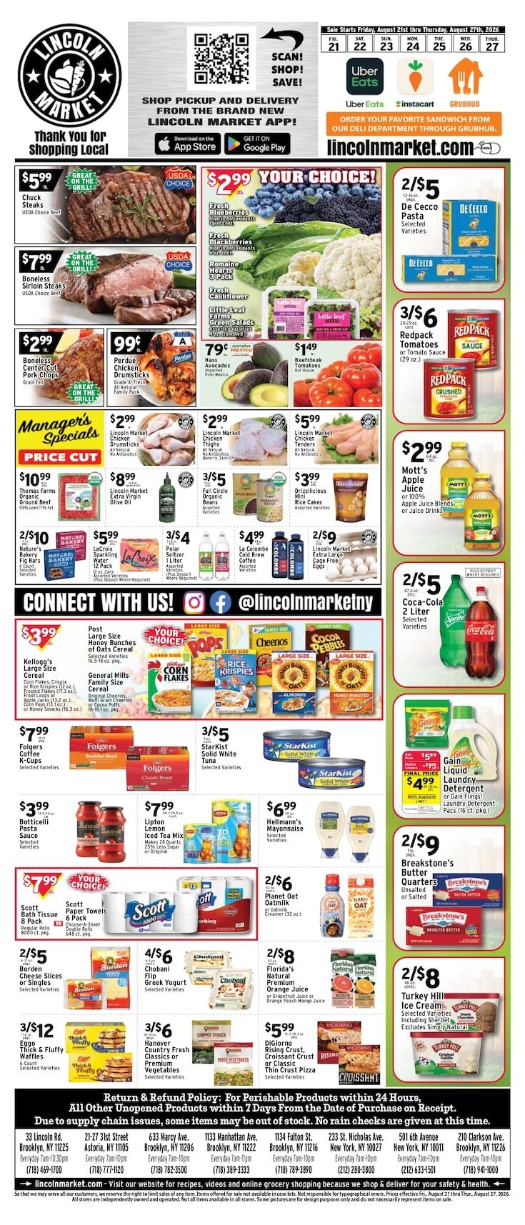 Lincoln Market Weekly Ad August 21 - 27, 2026