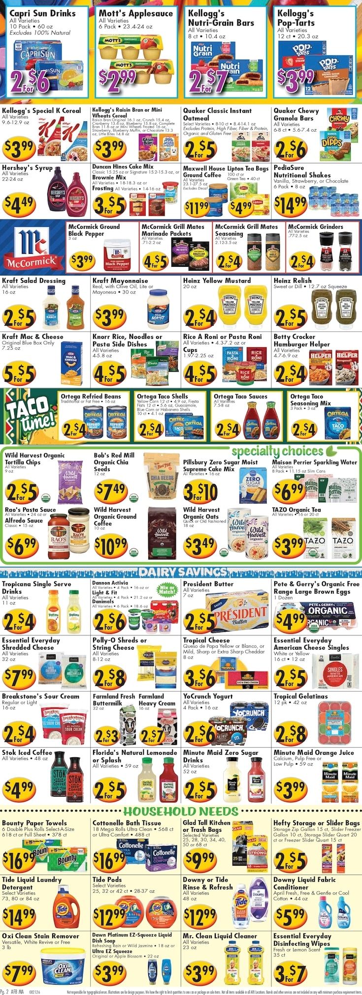 America's Food Basket (Massachusetts) Weekly Ad August 21 - 27, 2026
