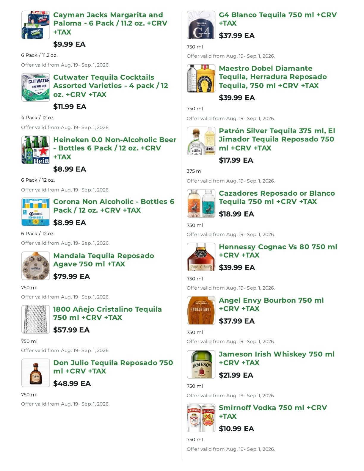 Northgate Market Weekly Ad August 19 - September 1, 2026