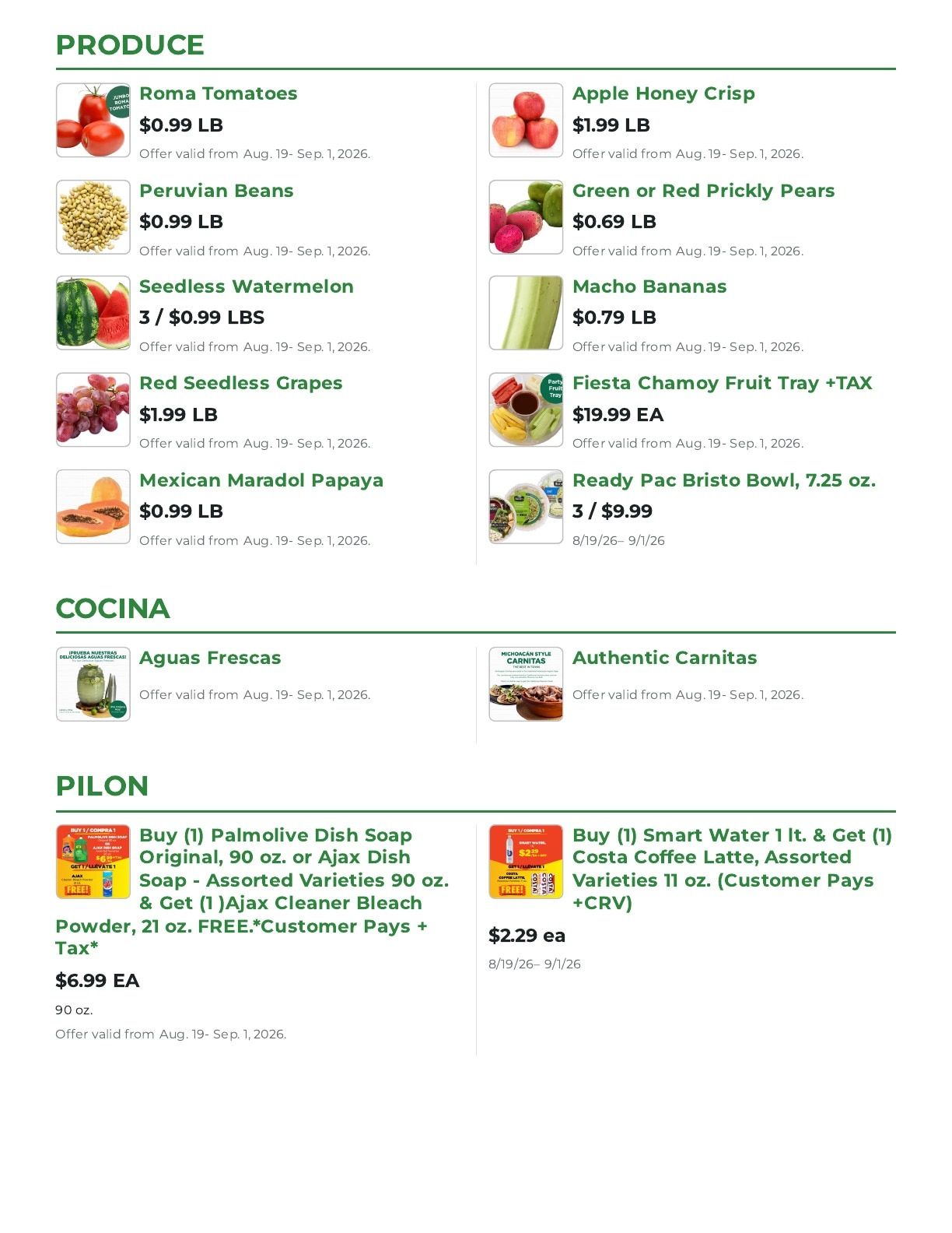 Northgate Market Weekly Ad August 19 - September 1, 2026