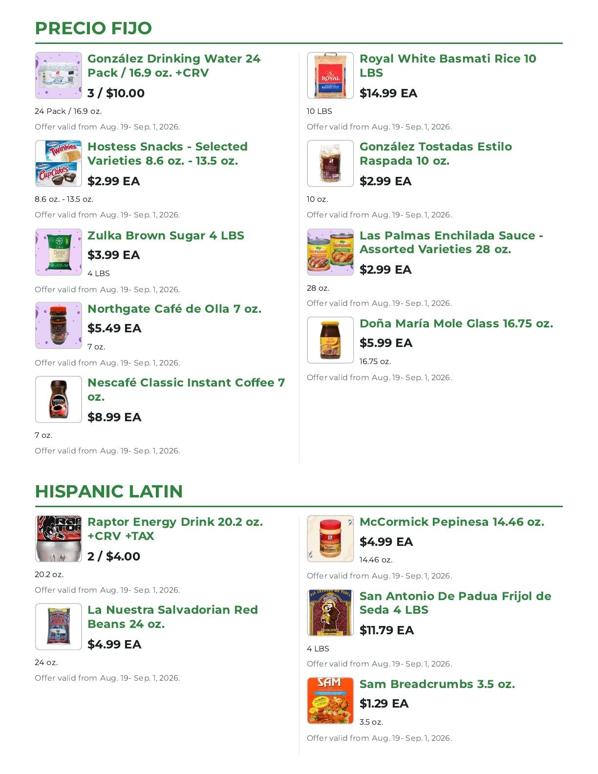 Northgate Market Weekly Ad August 19 - September 1, 2026
