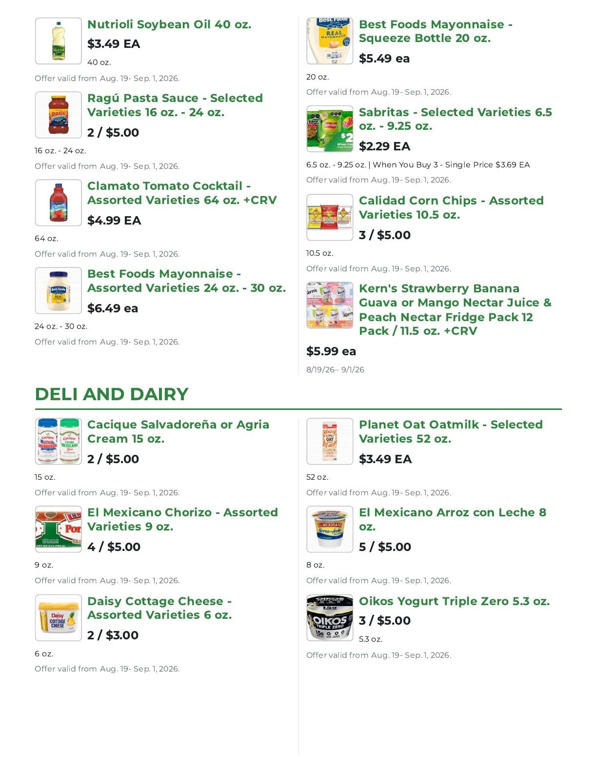 Northgate Market Weekly Ad August 19 - September 1, 2026