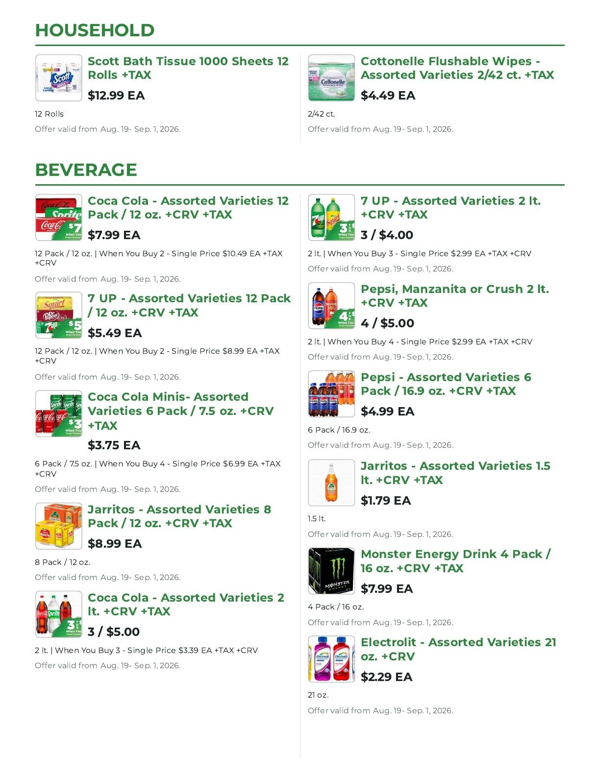 Northgate Market Weekly Ad August 19 - September 1, 2026