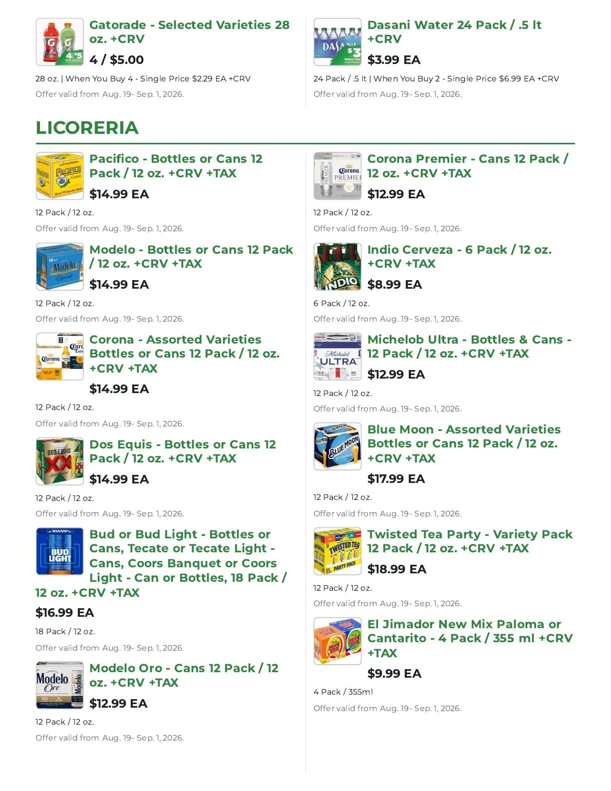 Northgate Market Weekly Ad August 19 - September 1, 2026