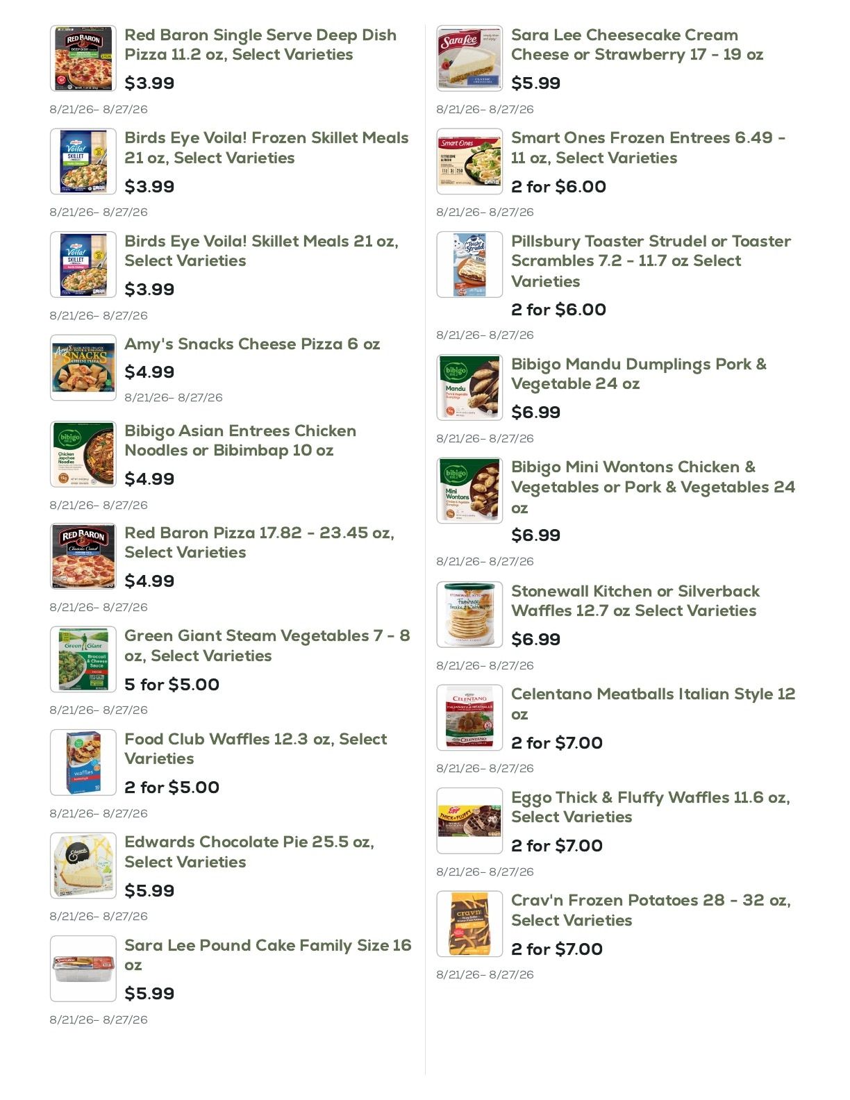 Geissler's Supermarket Weekly Ad August 21 - 27, 2026