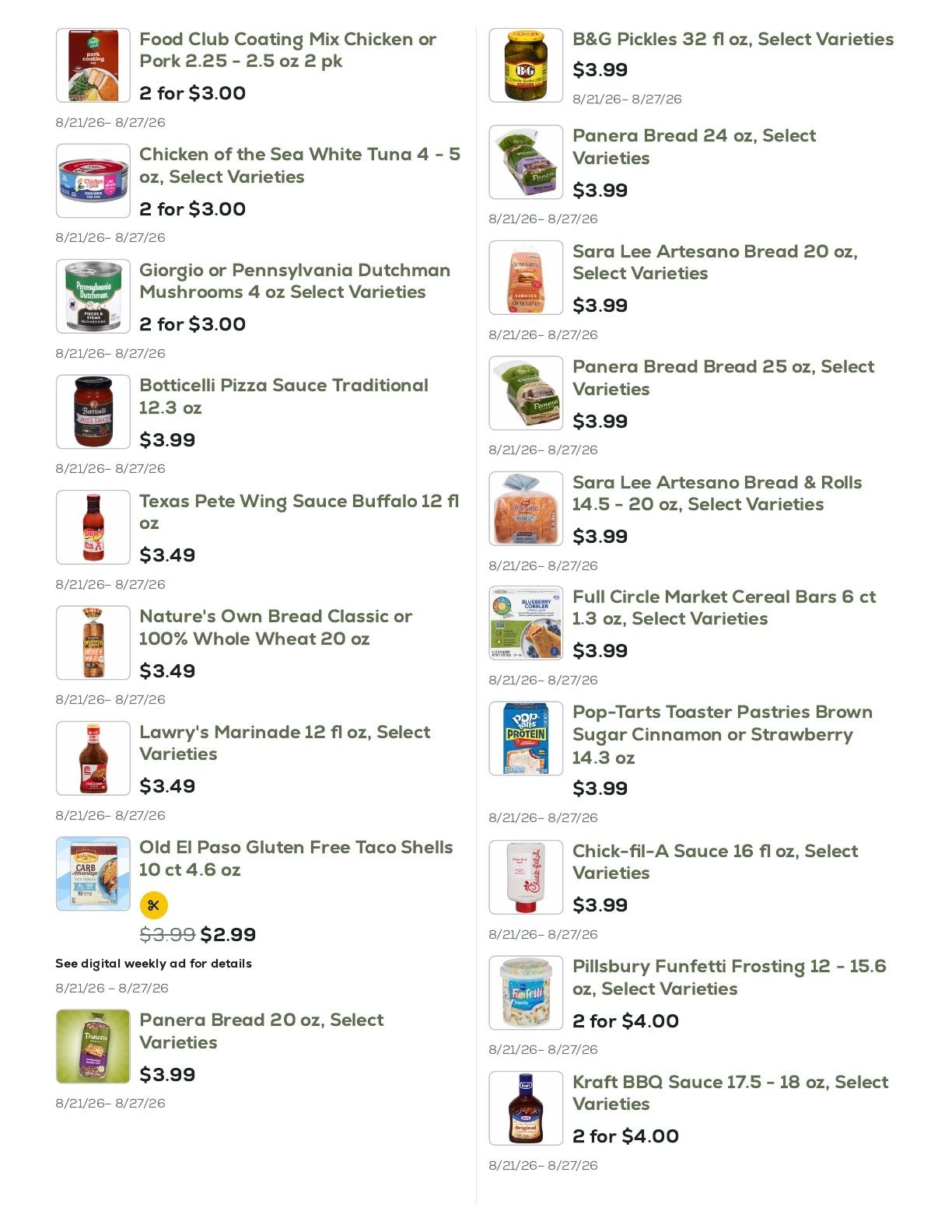 Geissler's Supermarket Weekly Ad August 21 - 27, 2026
