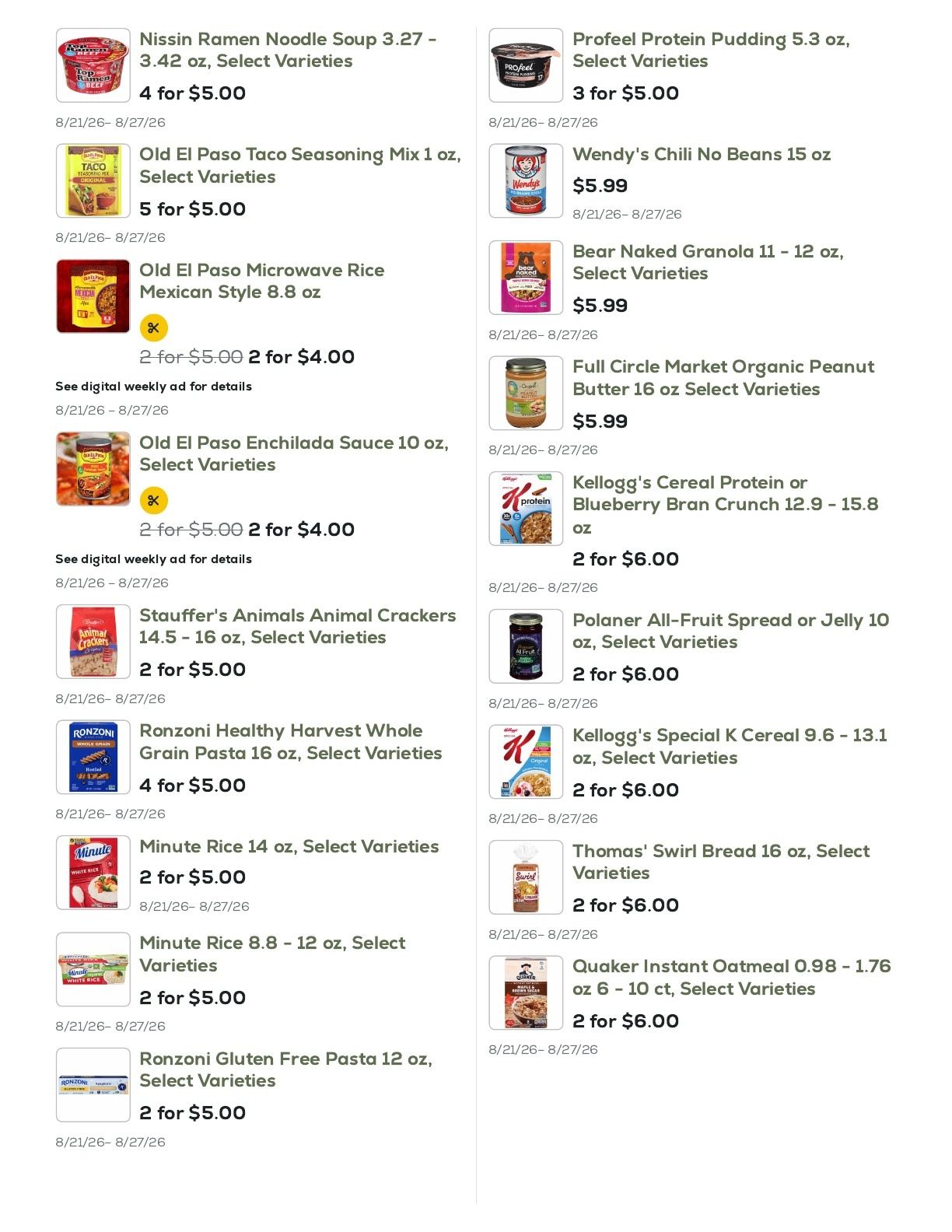 Geissler's Supermarket Weekly Ad August 21 - 27, 2026
