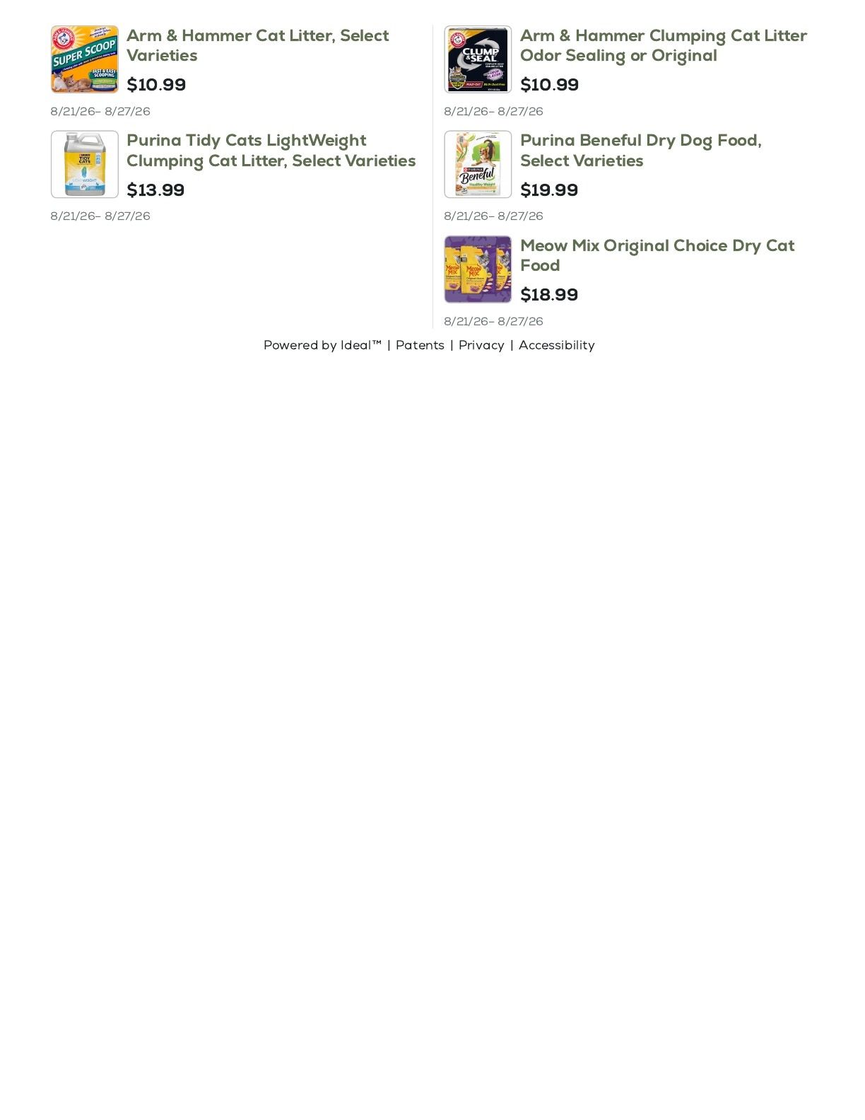 Geissler's Supermarket Weekly Ad August 21 - 27, 2026