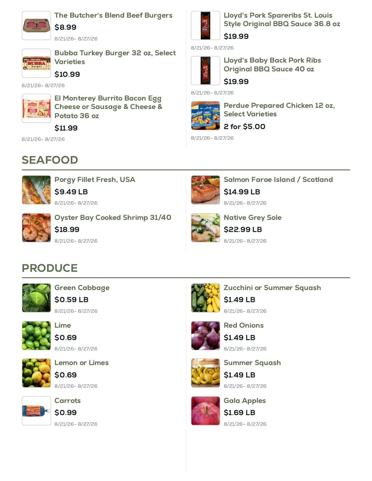 Geissler's Supermarket Weekly Ad August 21 - 27, 2026