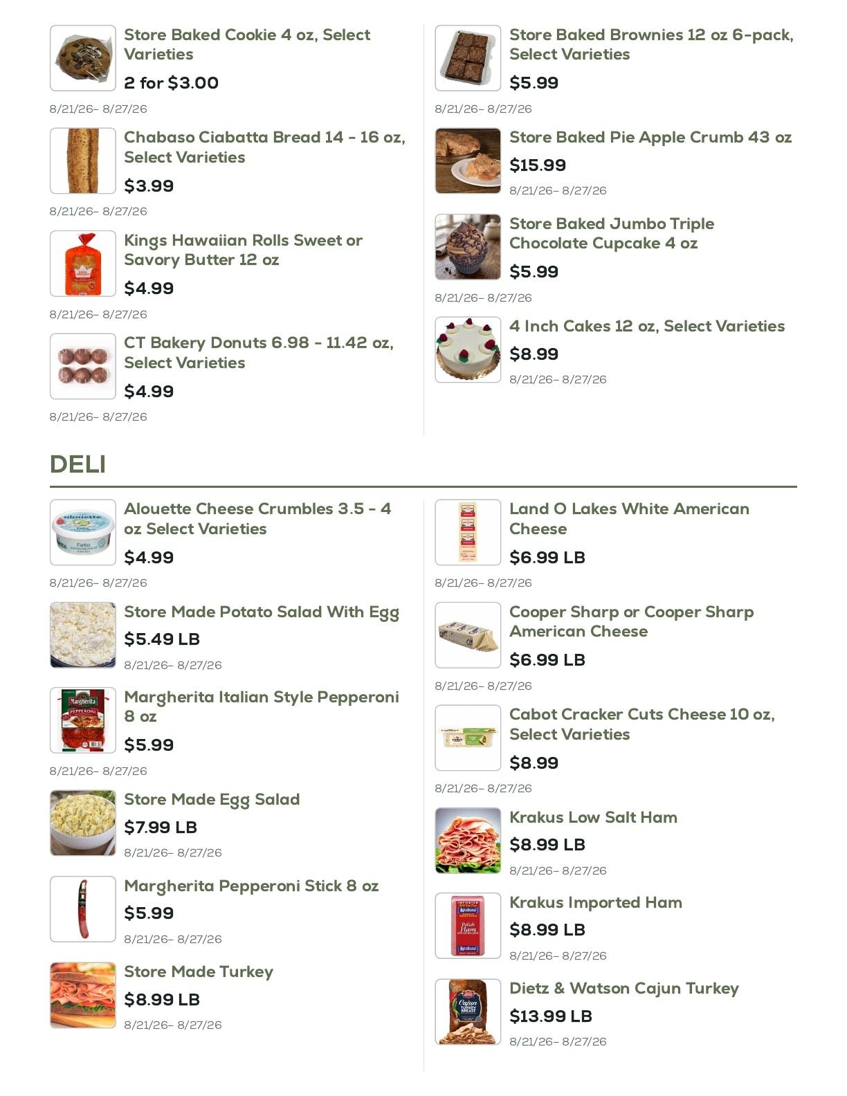 Geissler's Supermarket Weekly Ad August 21 - 27, 2026