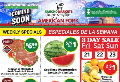 Rancho Markets Weekly Ad August 18 - 24, 2026