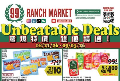 99 Ranch Market (Beaverton and other locations, OR) Weekly Ad August 21 - 27, 2026