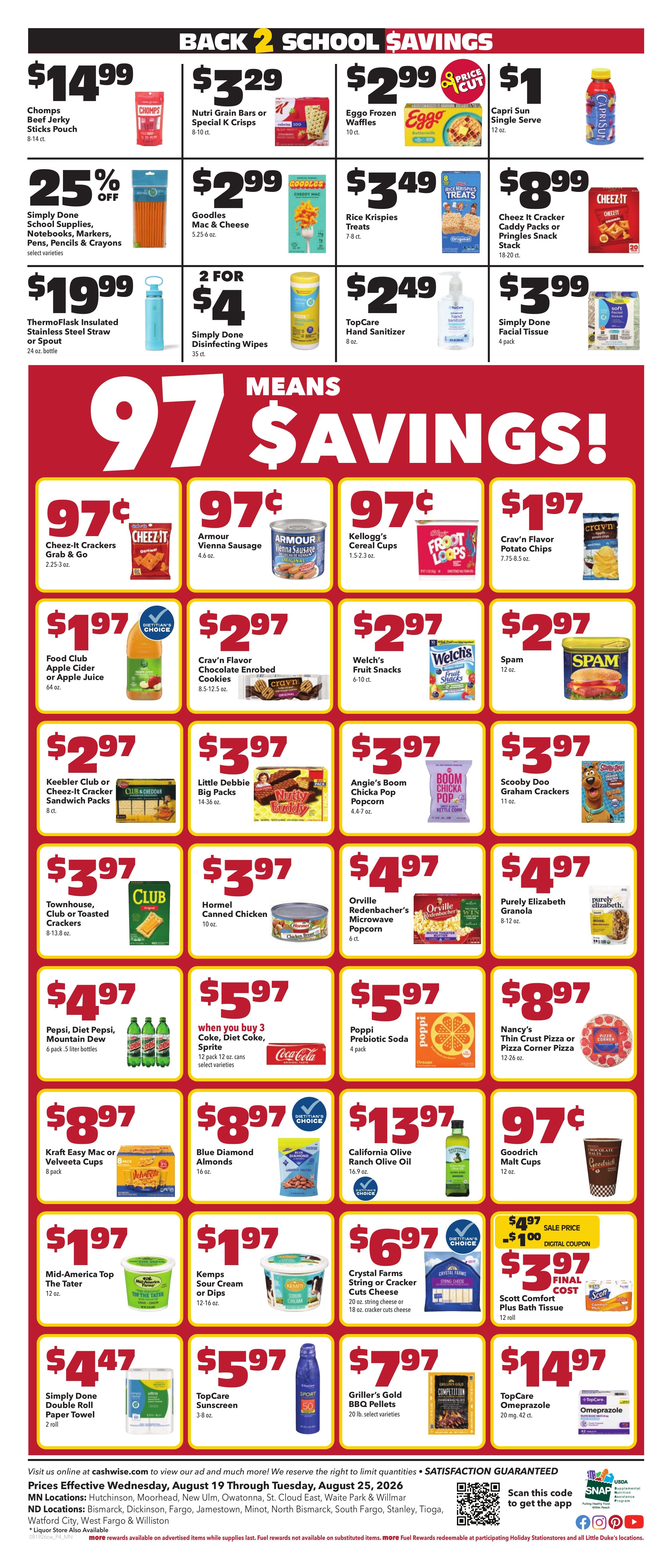 Cash Wise Weekly Ad August 19 - 25, 2026