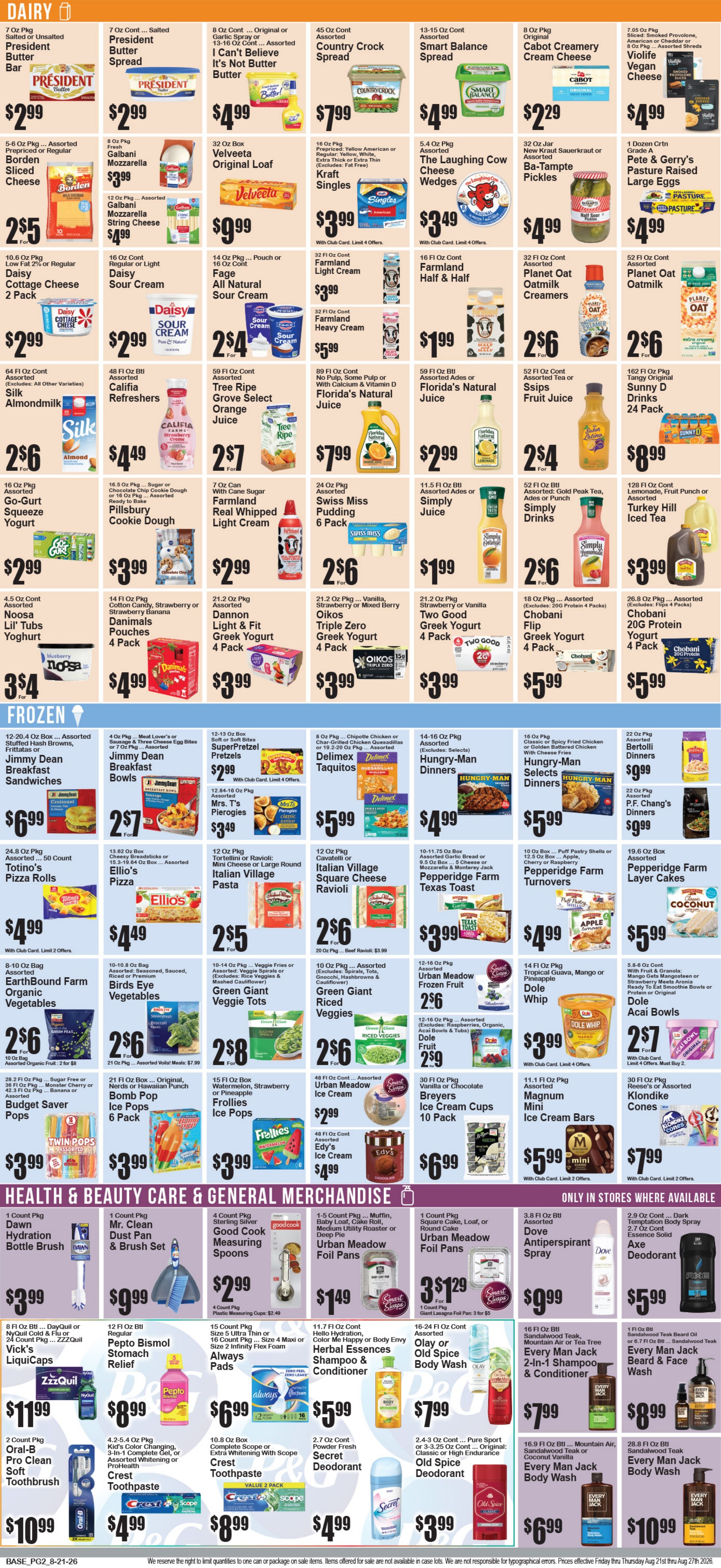Food World Supermarket Weekly Ad August 21 - 27, 2026