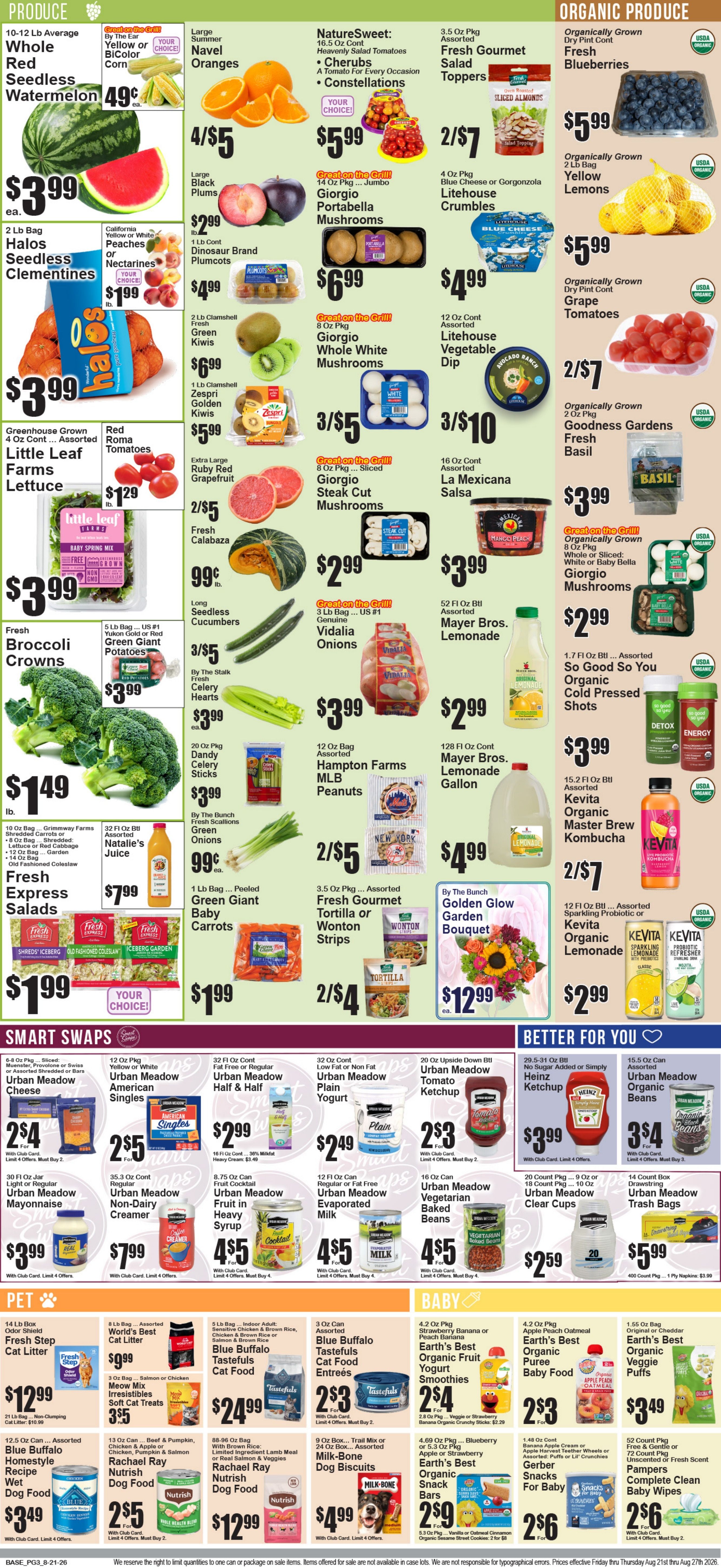 Food World Supermarket Weekly Ad August 21 - 27, 2026