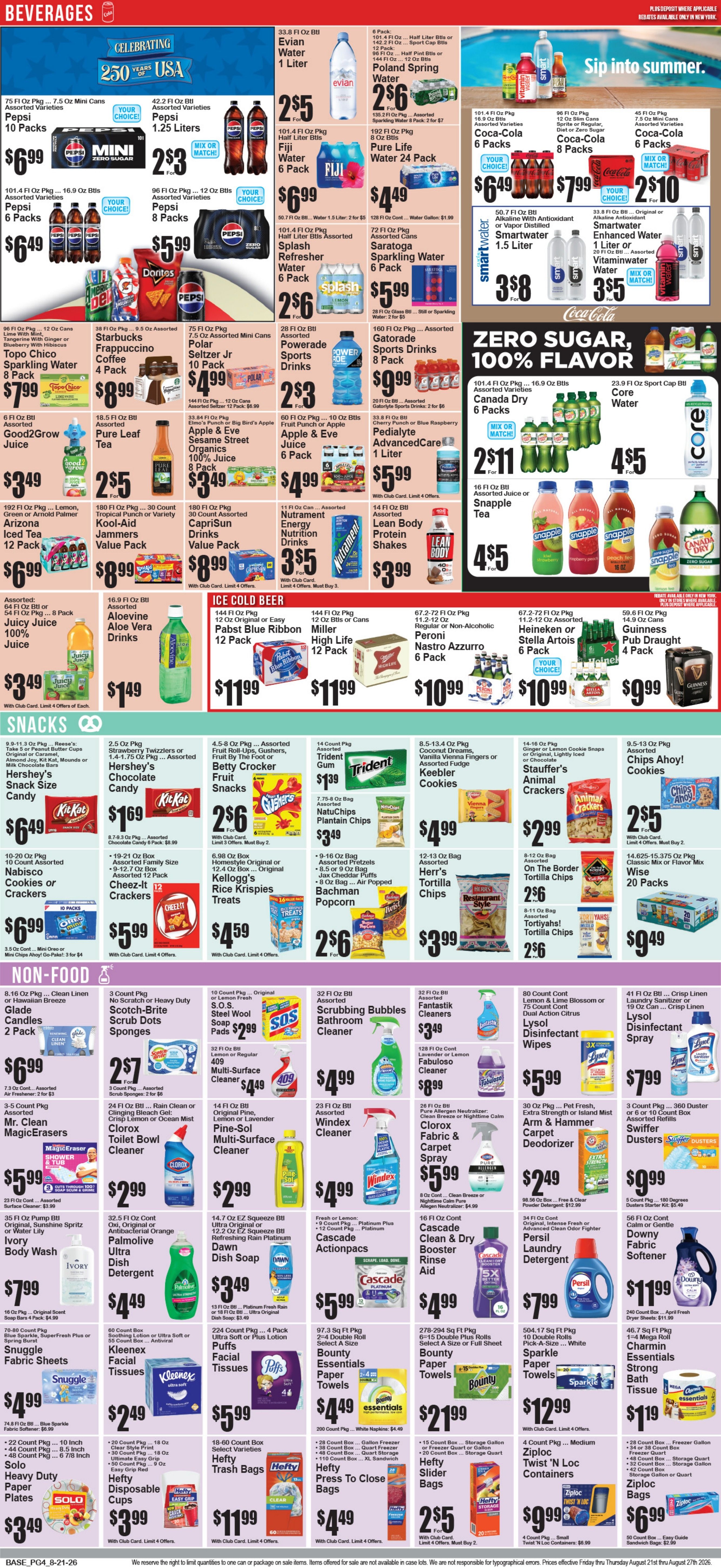 Food World Supermarket Weekly Ad August 21 - 27, 2026