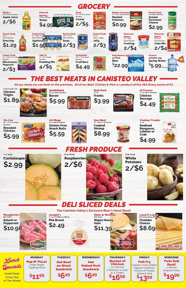 Canisteo Shurfine Weekly Ad August 21 - 27, 2026