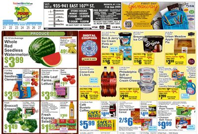 Food World Supermarket (935 East 107th Street, Brooklyn, NY) Key Food Weekly Ad August 21 - 27, 2026